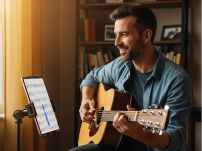 Ilustração de soluções musicais